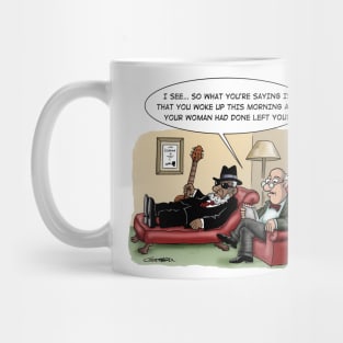 Bluesman in Therapy Mug